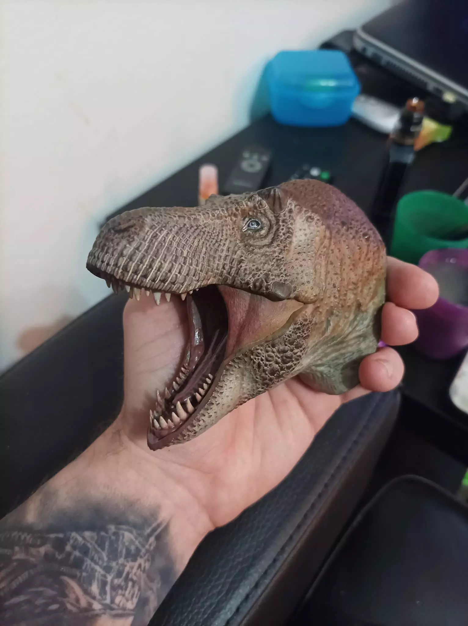 Tyrannosaurus Magnet Head 3D print model_0