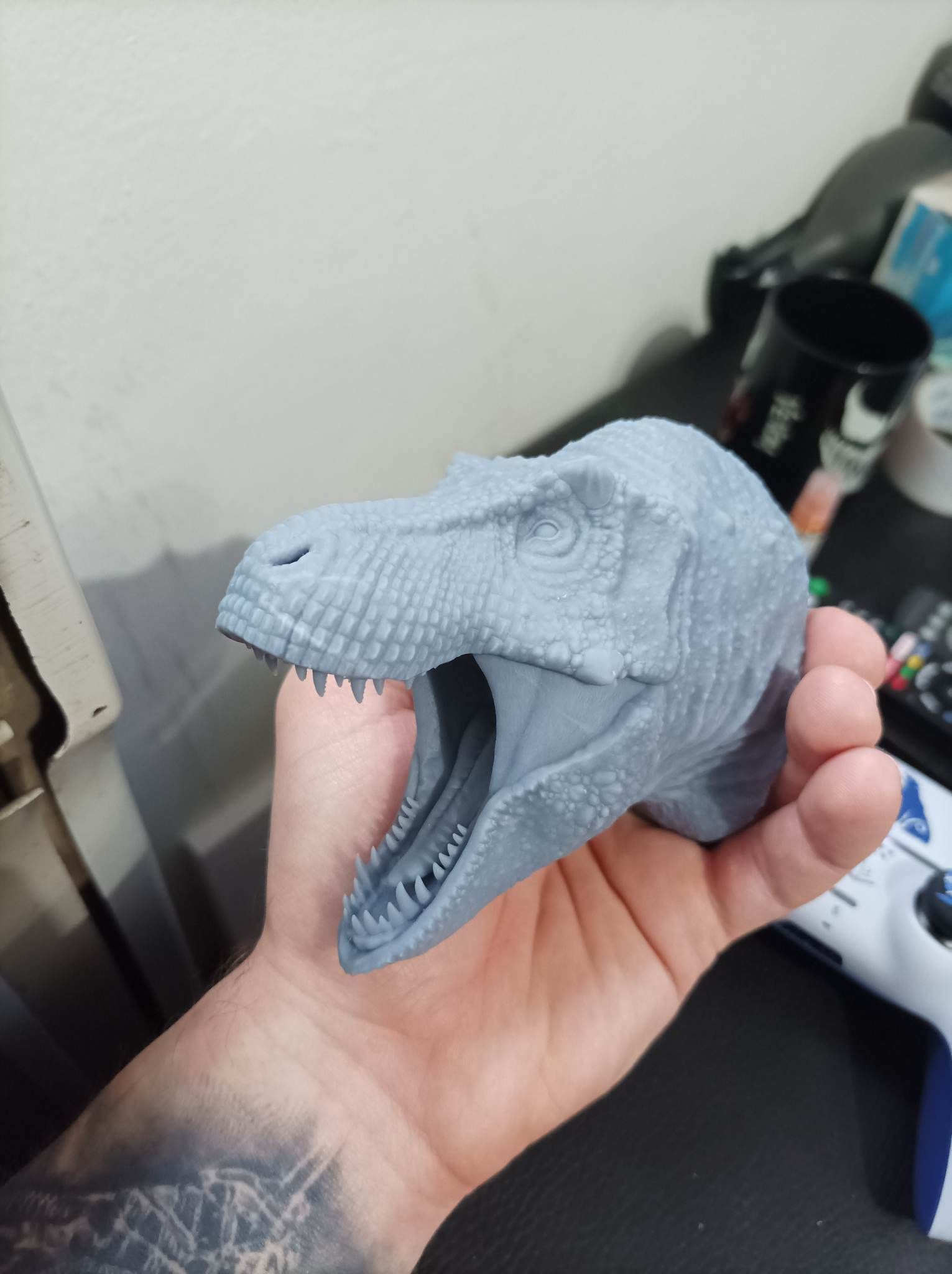 Tyrannosaurus Magnet Head 3D print model_2