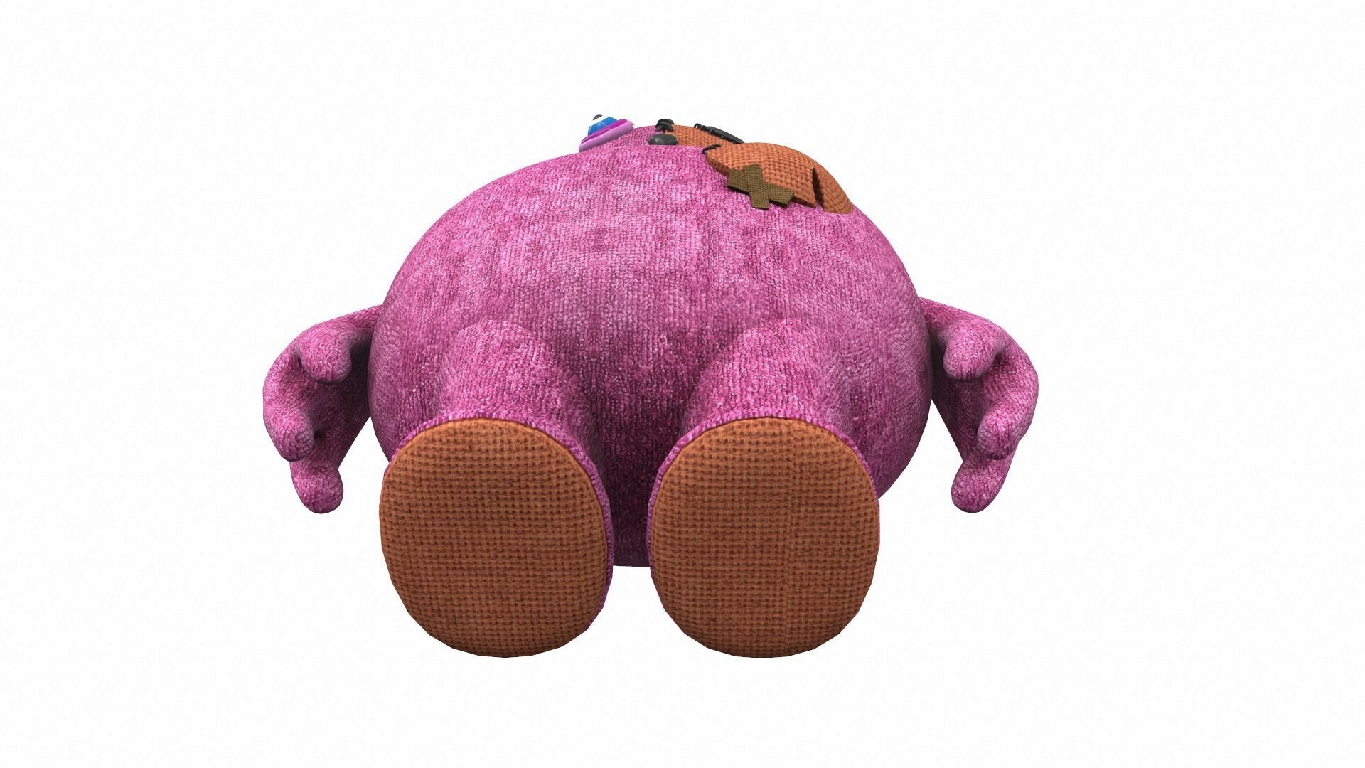 Plush toy monster 17 3D model_4