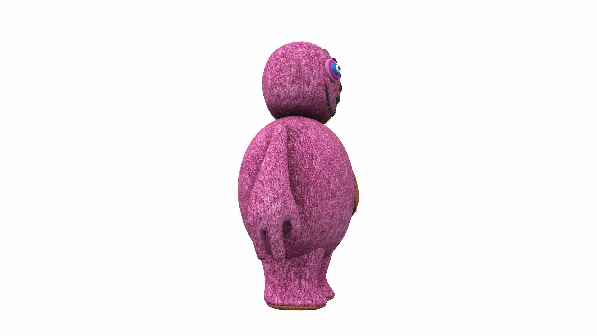 Plush toy monster 17 3D model_2
