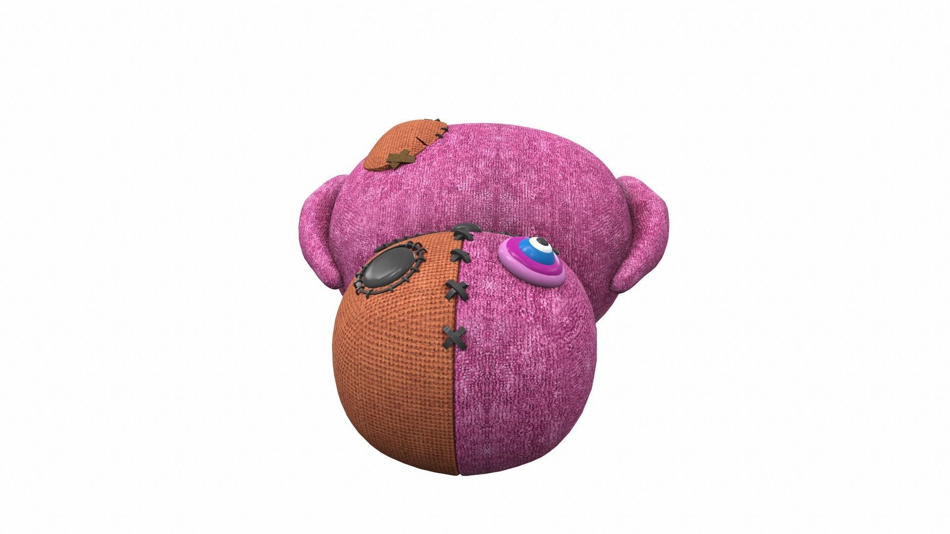 Plush toy monster 17 3D model_5