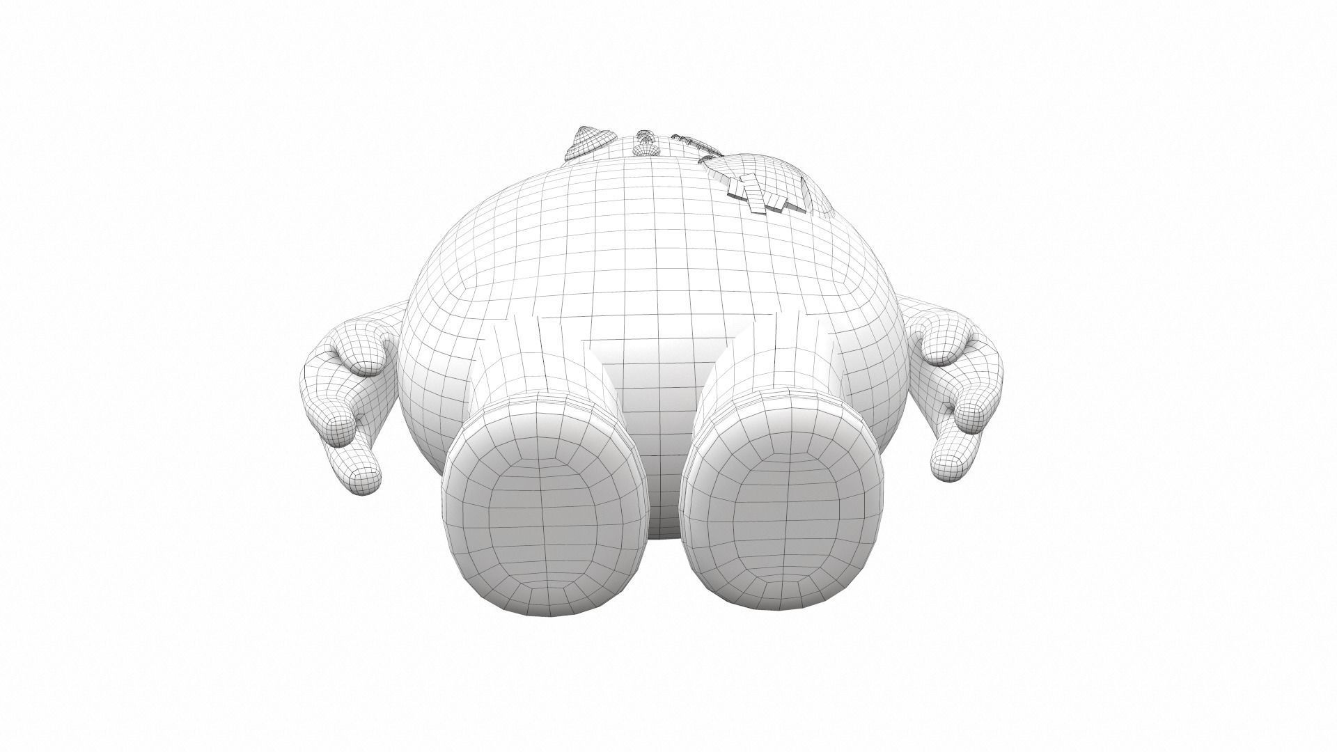 Plush toy monster 17 3D model_9