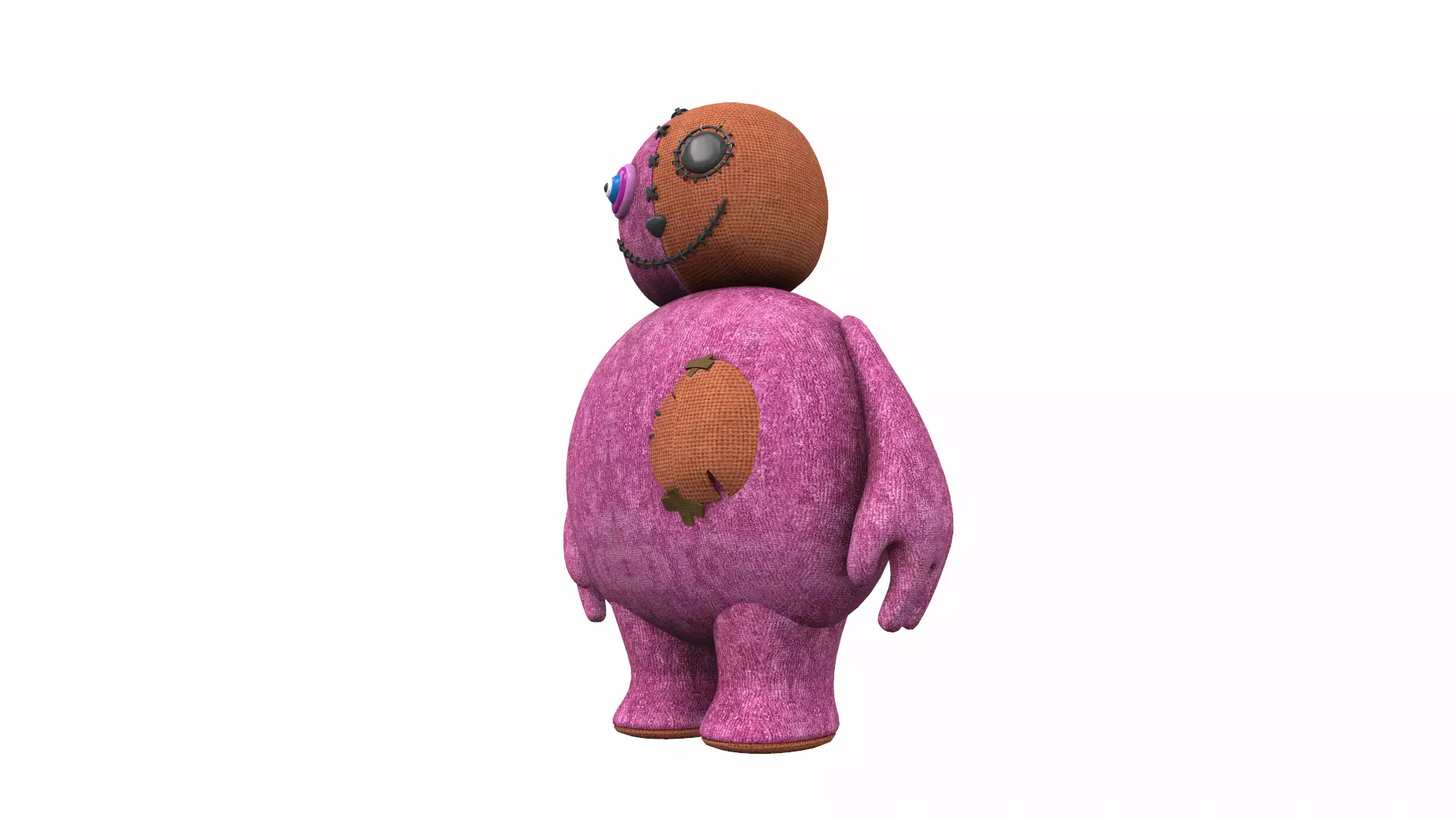 Plush toy monster 17 3D model_0