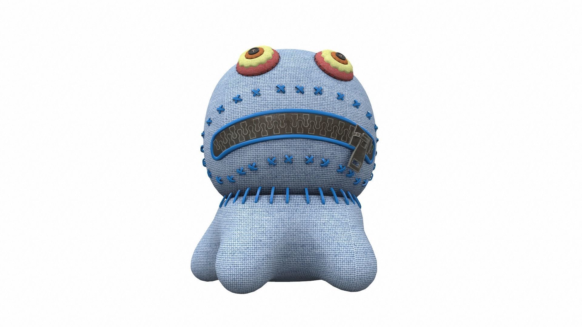 Plush toy monster 18 3D model_1