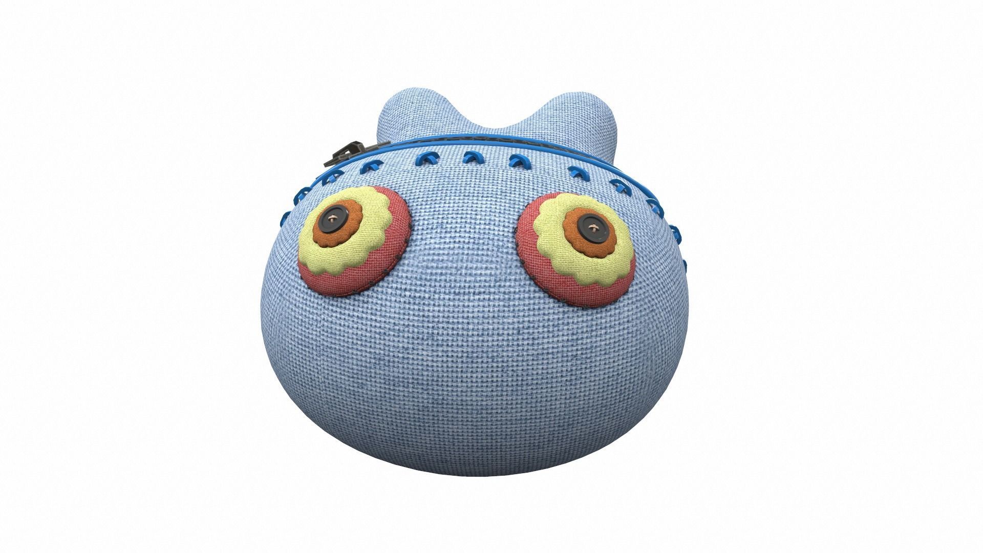 Plush toy monster 18 3D model_5