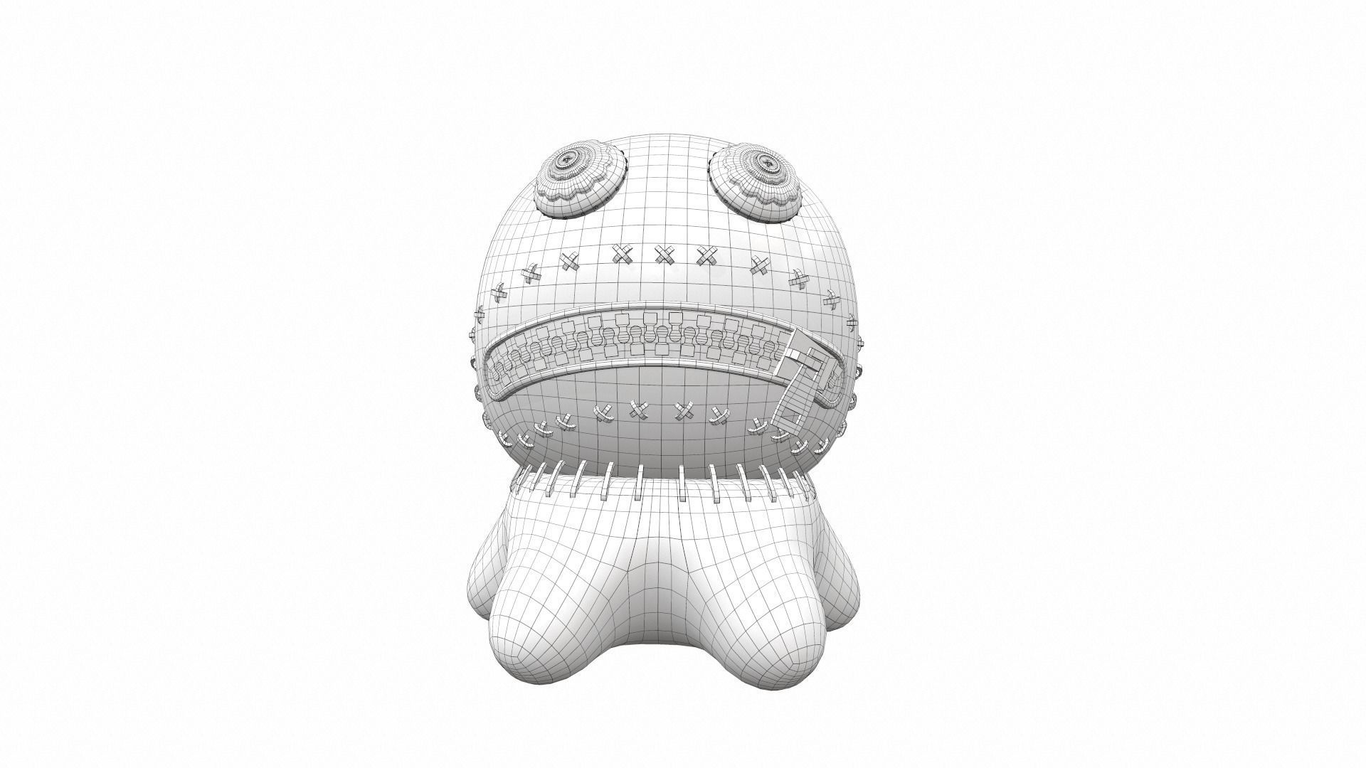 Plush toy monster 18 3D model_6