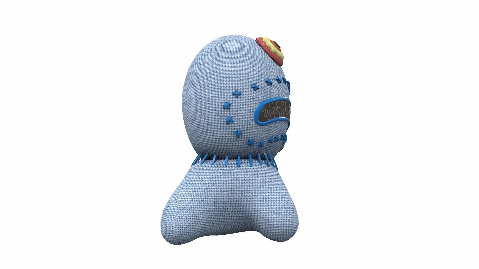 Plush toy monster 18 3D model_2