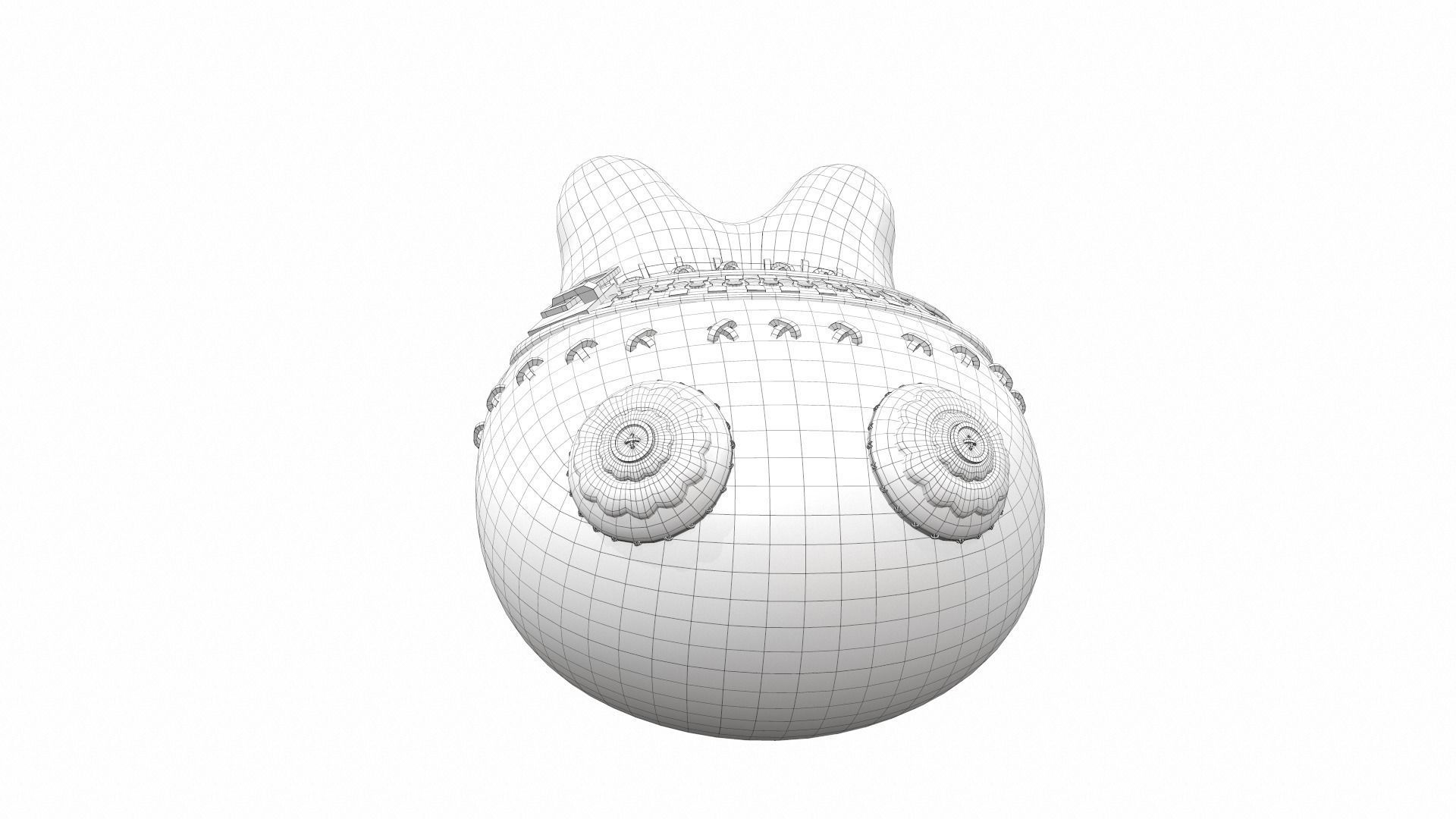 Plush toy monster 18 3D model_10