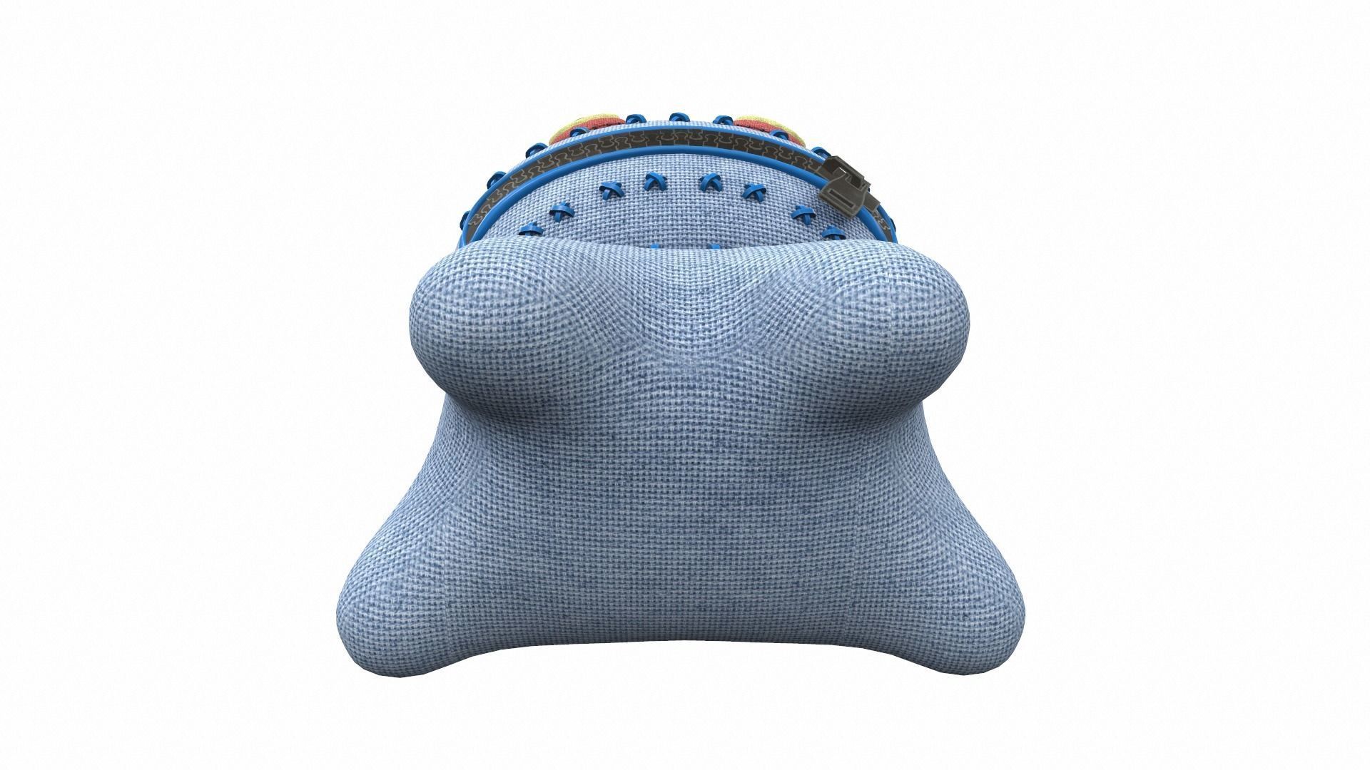 Plush toy monster 18 3D model_4