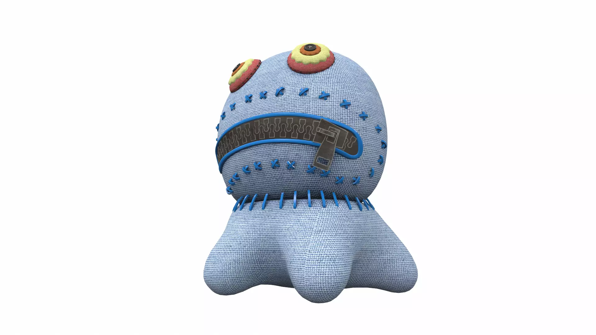 Plush toy monster 18 3D model_0