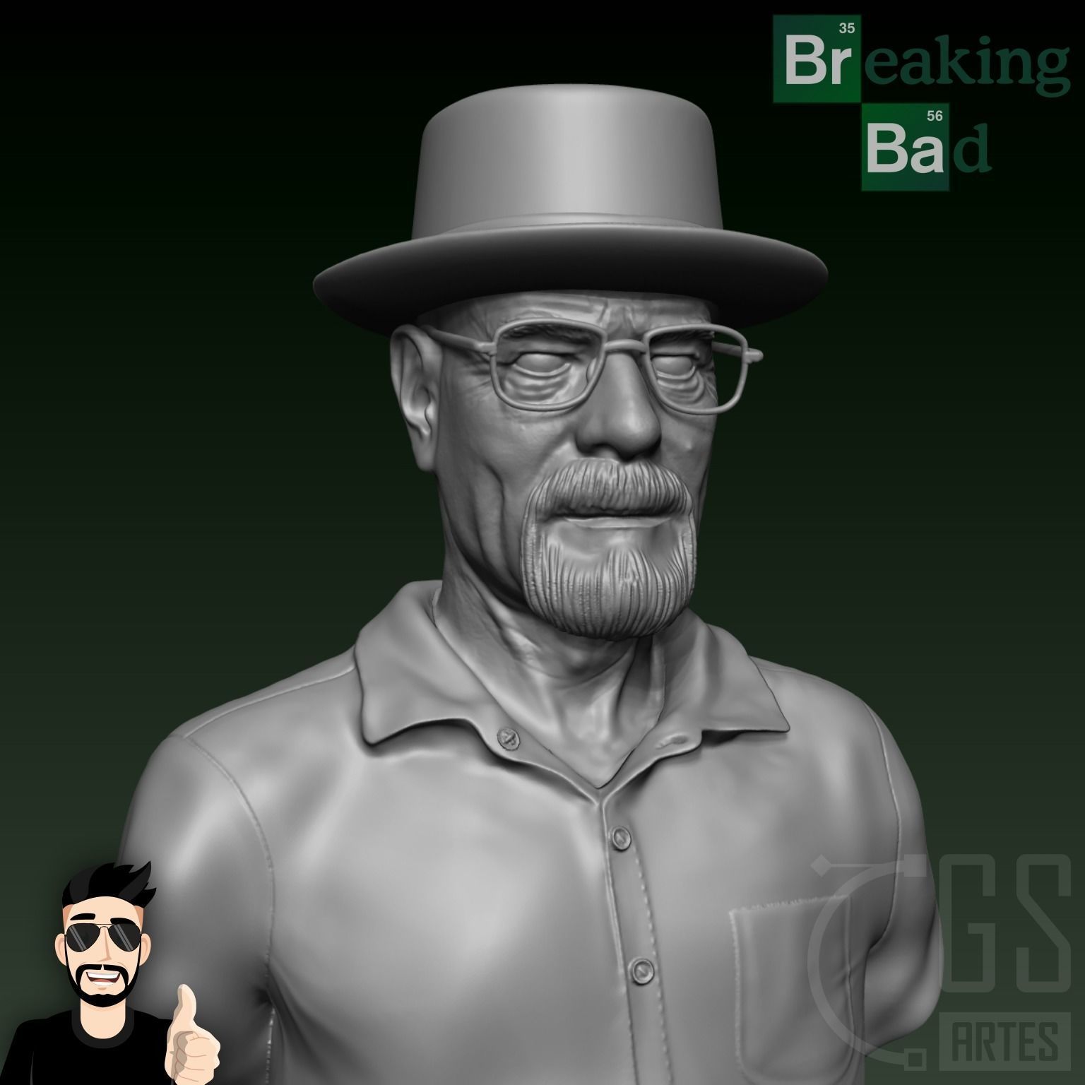 WALTER WHITE - BREAKING BAD 3D print model_10
