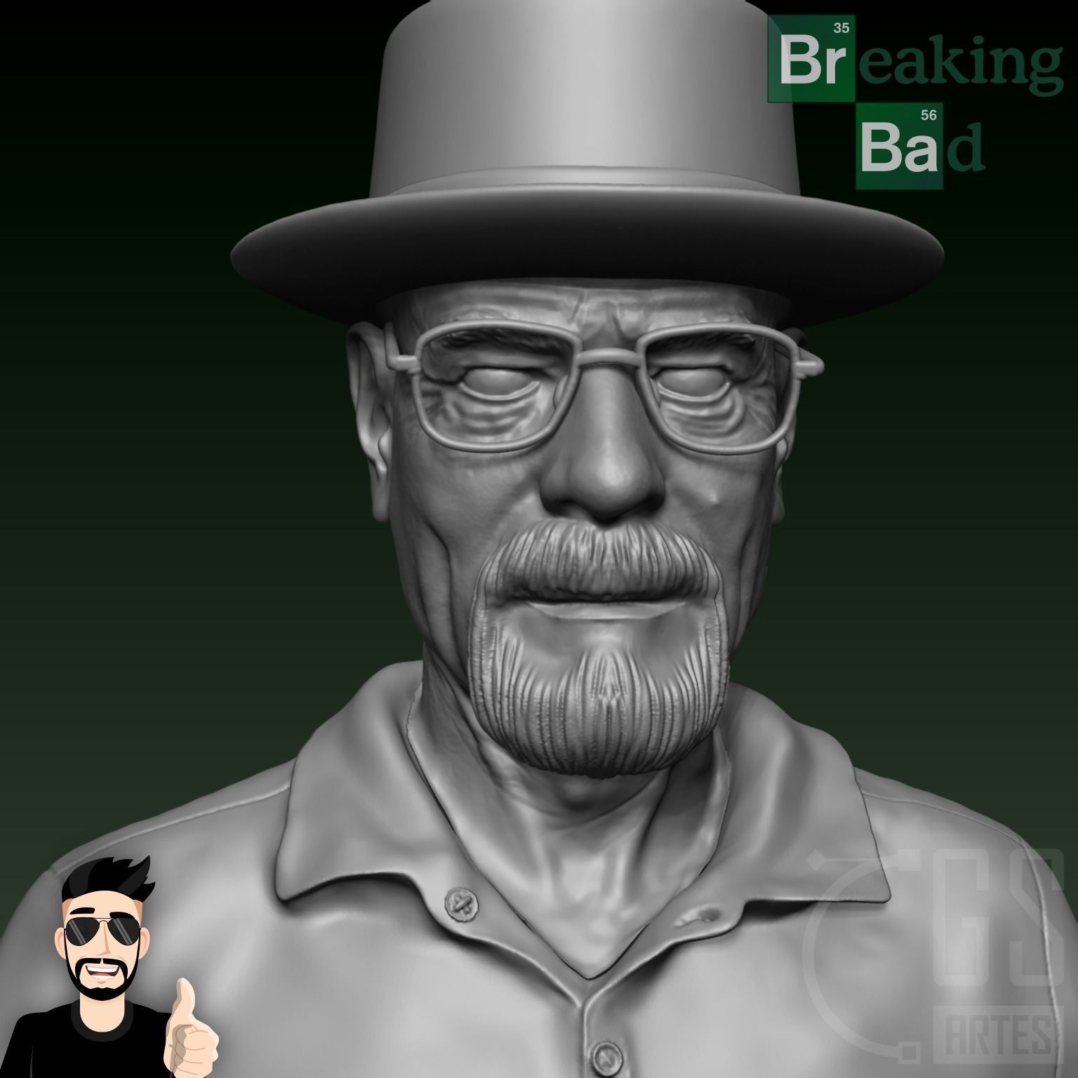 WALTER WHITE - BREAKING BAD 3D print model_9