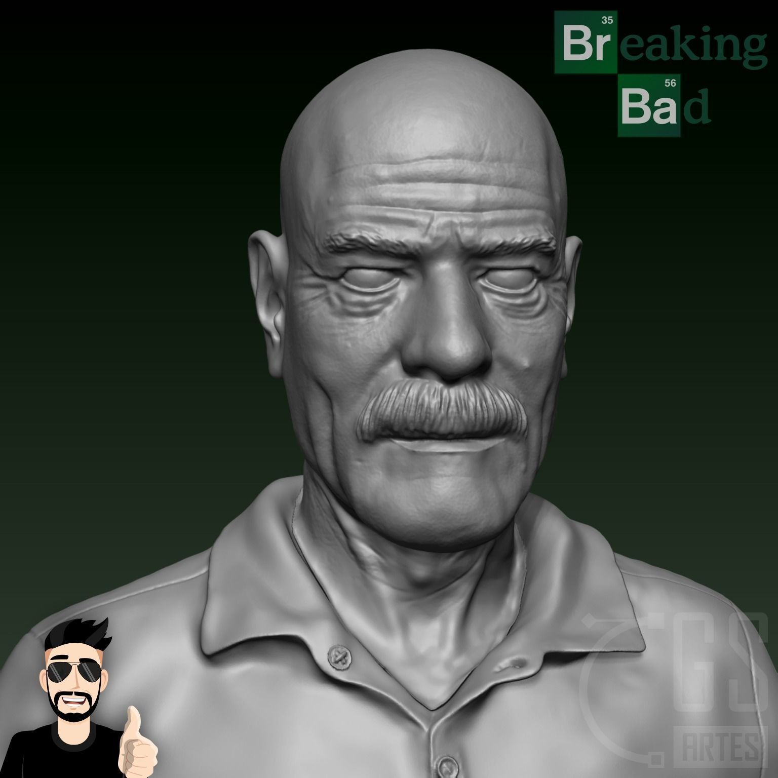 WALTER WHITE - BREAKING BAD 3D print model_8