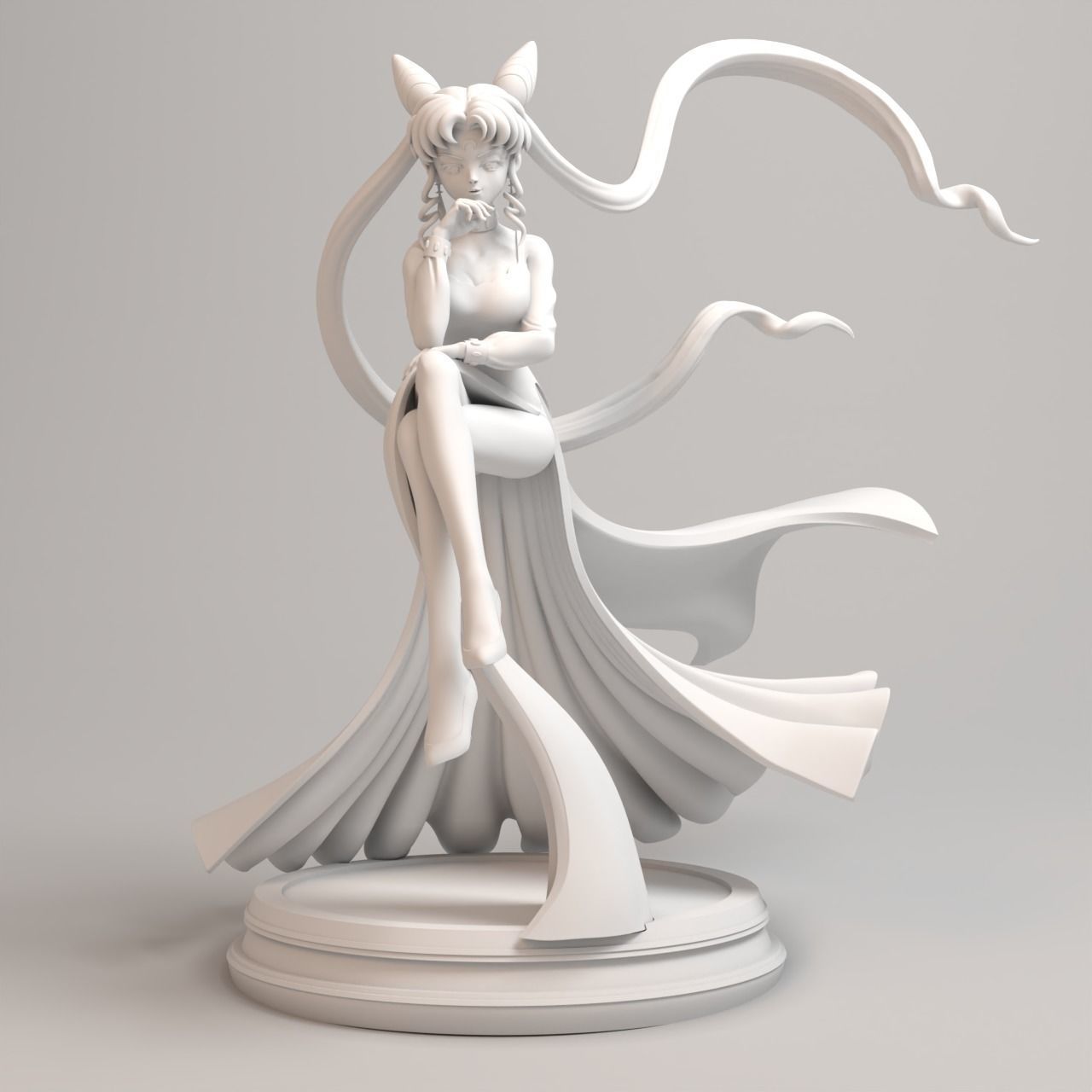 Sailor moon - Black Lady figure 3D print model_11