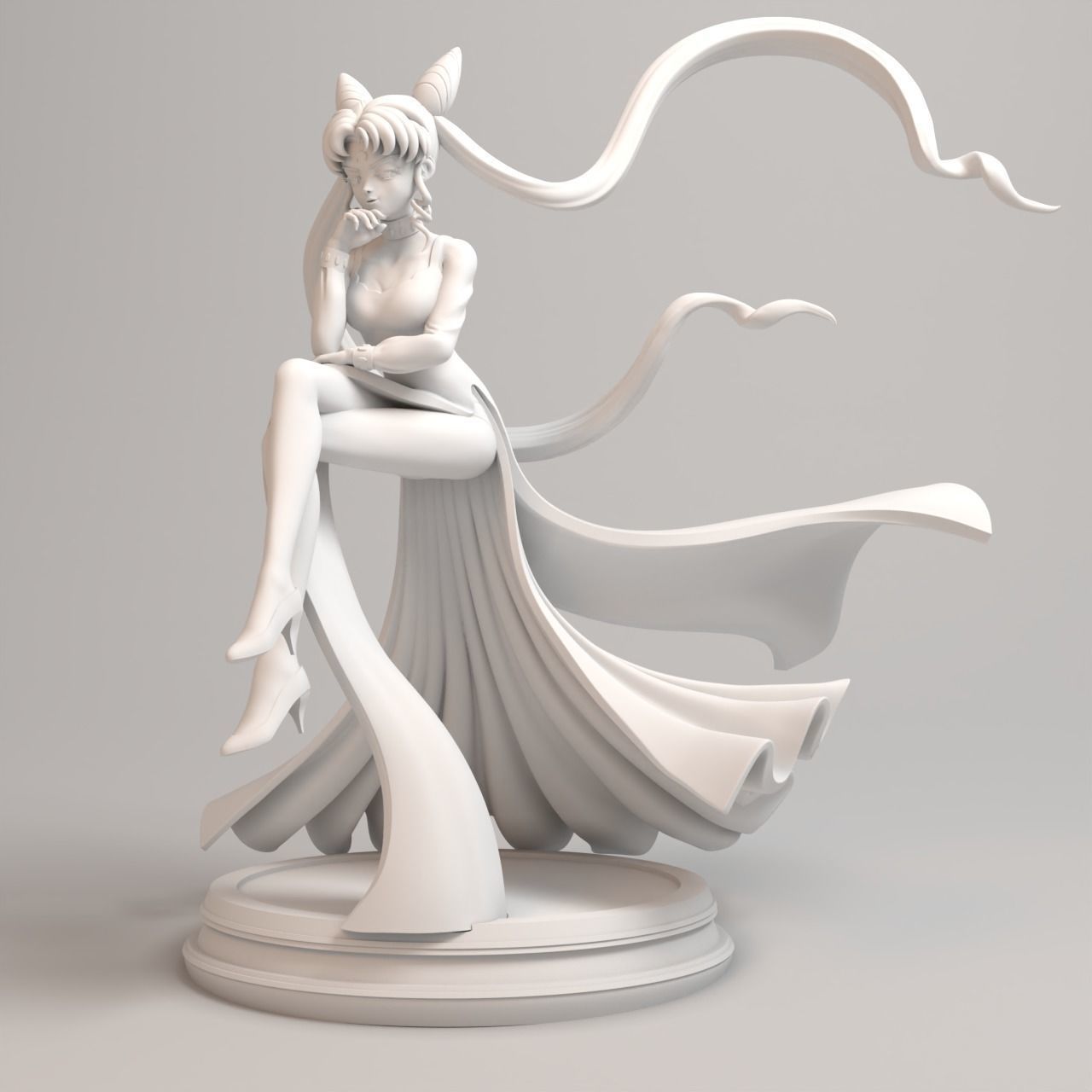 Sailor moon - Black Lady figure 3D print model_13