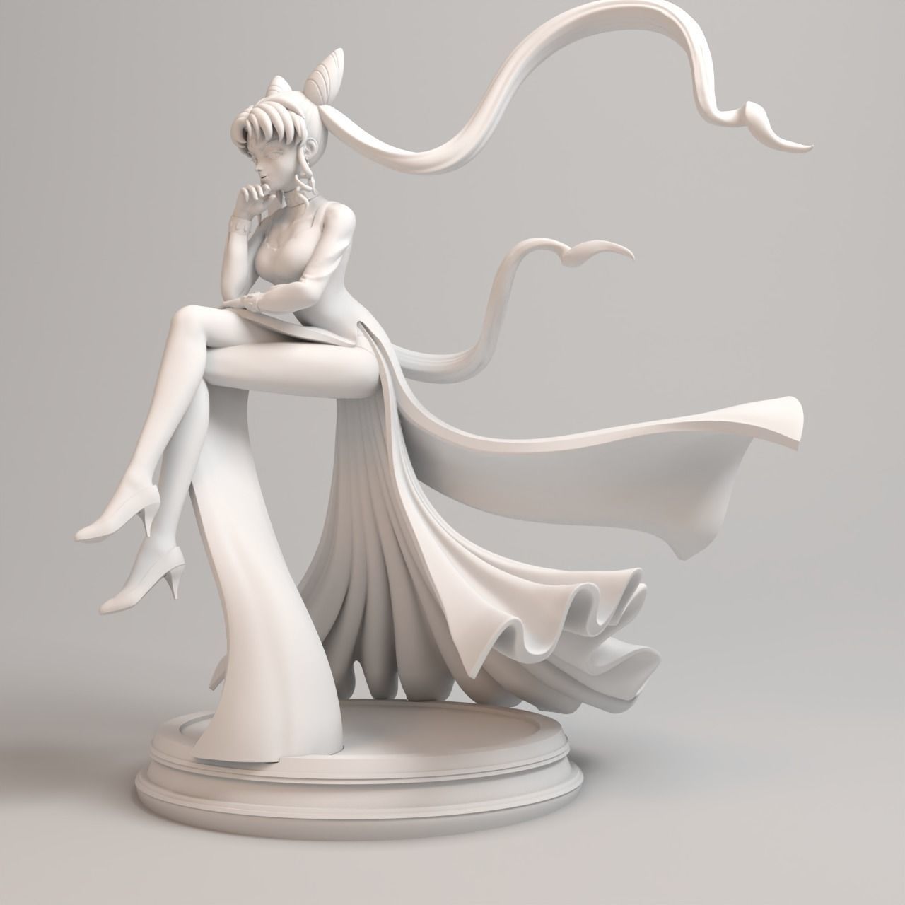 Sailor moon - Black Lady figure 3D print model_14