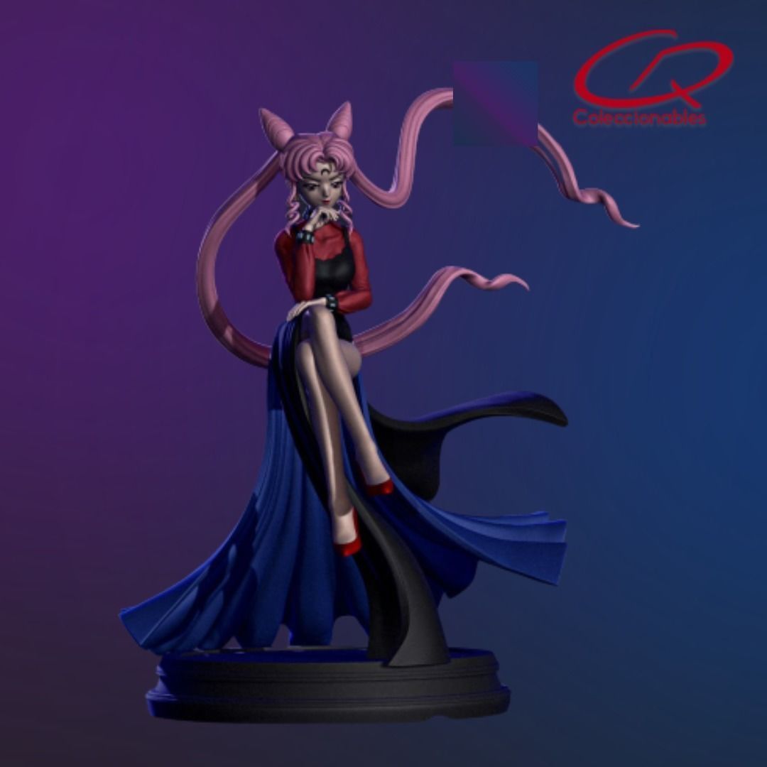 Sailor moon - Black Lady figure 3D print model_20