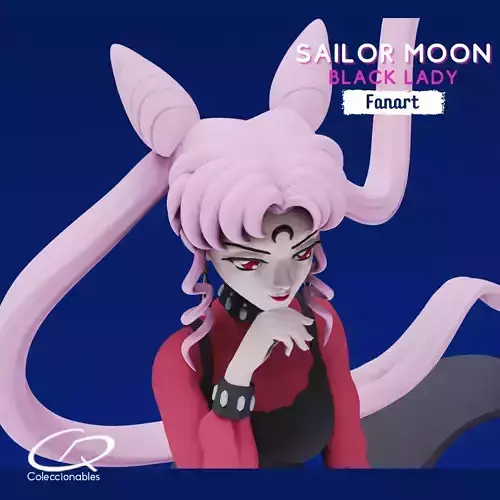 Sailor moon - Black Lady figure 3D print model