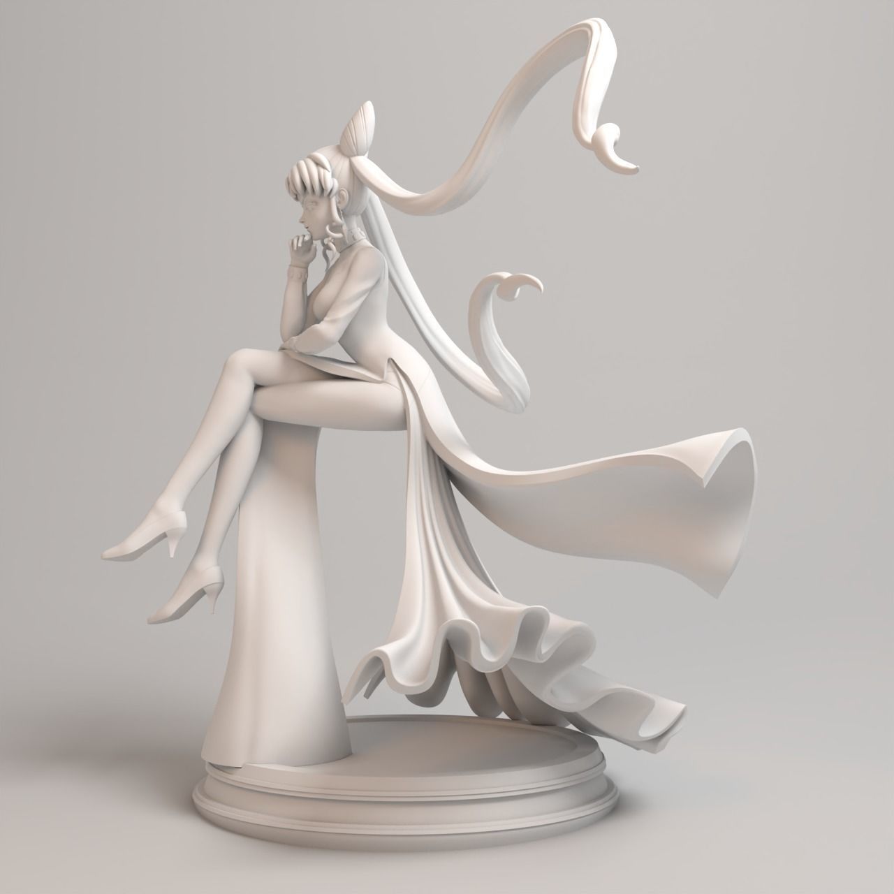 Sailor moon - Black Lady figure 3D print model_15