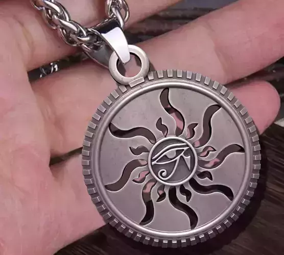 Ancient Pendant Egypt Pharaonic Eye Horus  3D print model