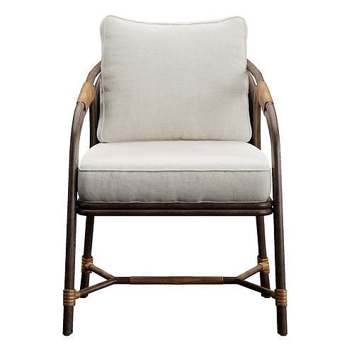 OJAI DINING CHAIR 3D model 3
