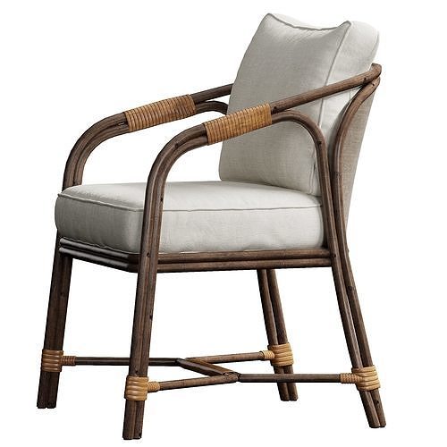 OJAI DINING CHAIR 3D model 4