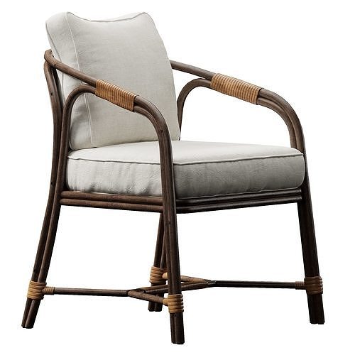 OJAI DINING CHAIR 3D model 5