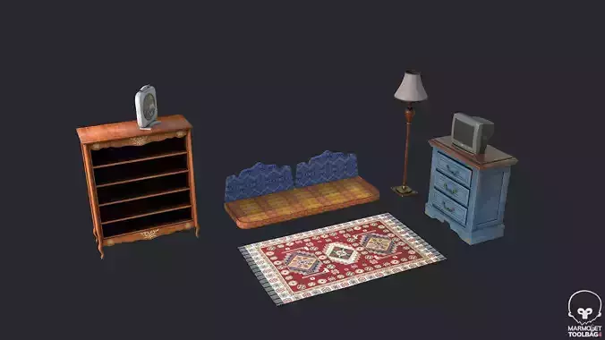 Cabinet Dresser Carpet Cupboard Tv Floor Lamp - Middle-East Room