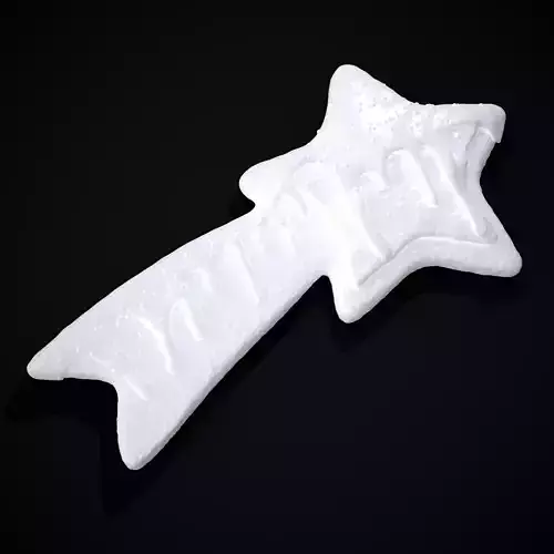 Shooting Star Icing Jelly Cookie 3D Print  3D print model