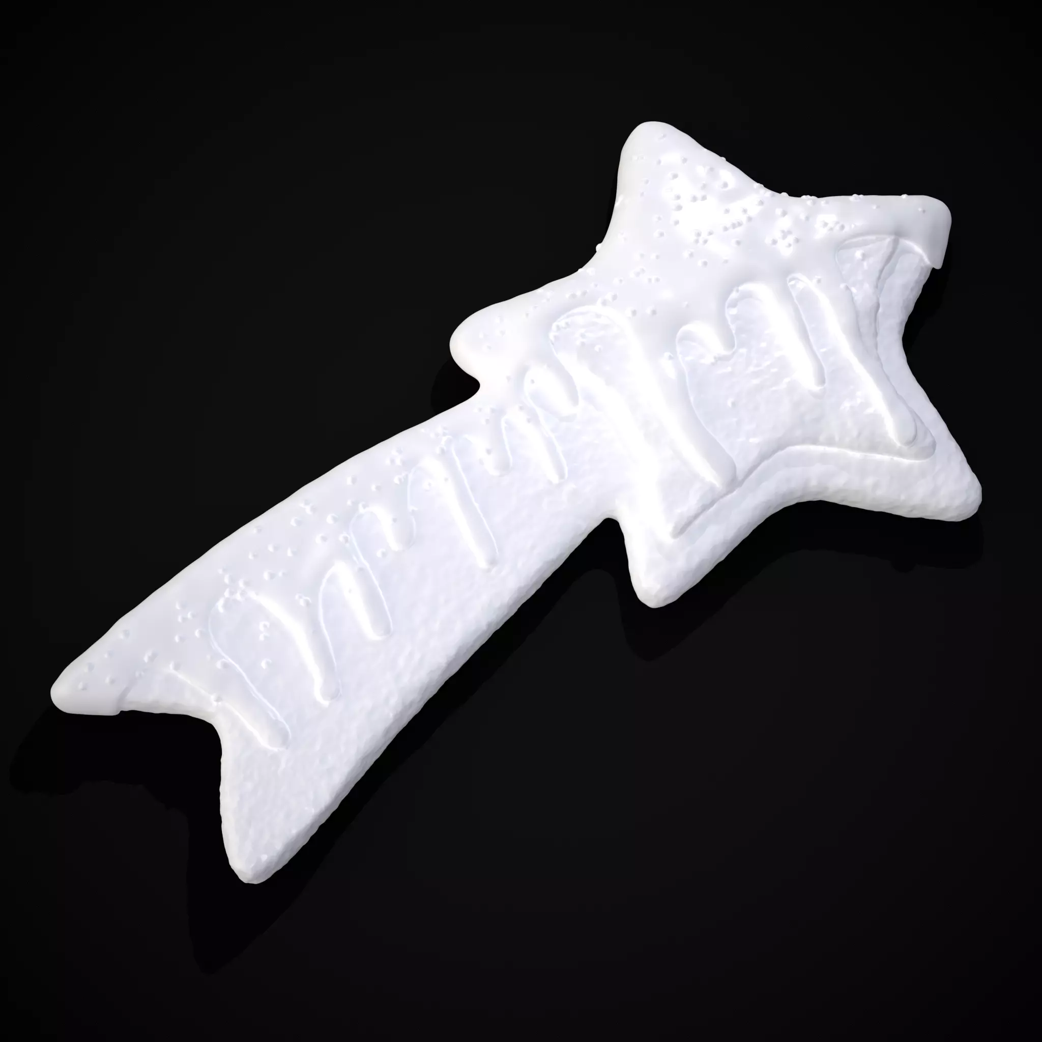 Shooting Star Icing Jelly Cookie 3D Print 3D print model