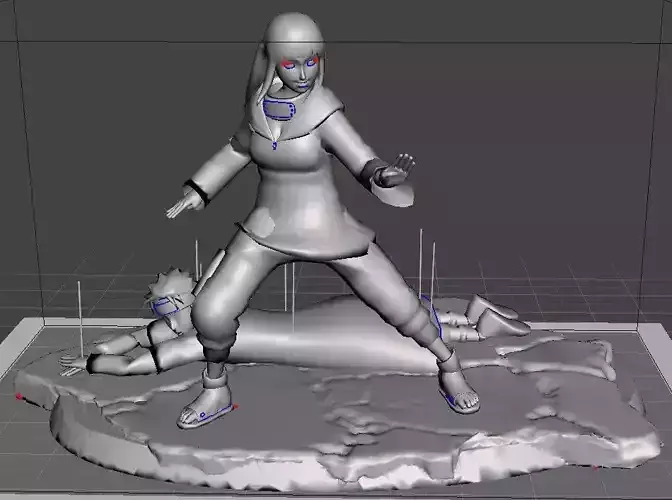 Naruto e Hinata 3D print model