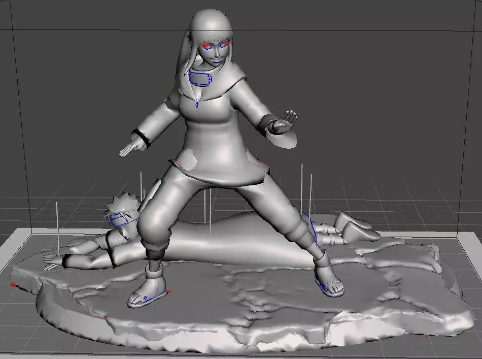Naruto e Hinata 3D print model_0