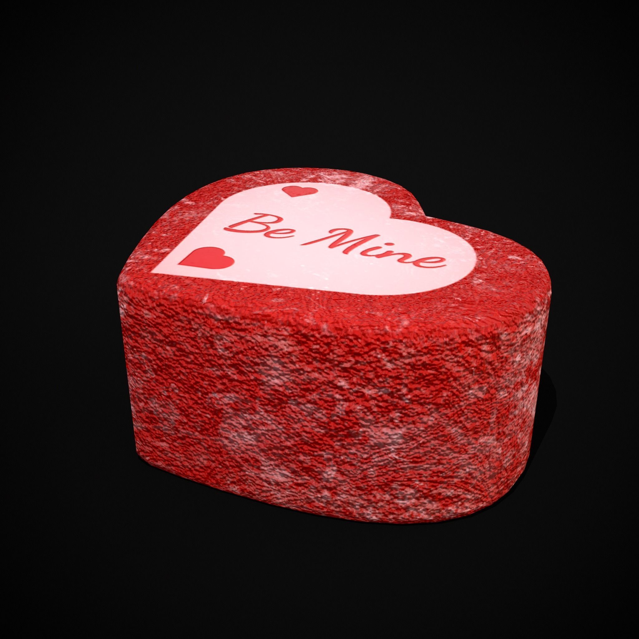 Valentines XOXO Red Jelly Candies Low-poly 3D model_29