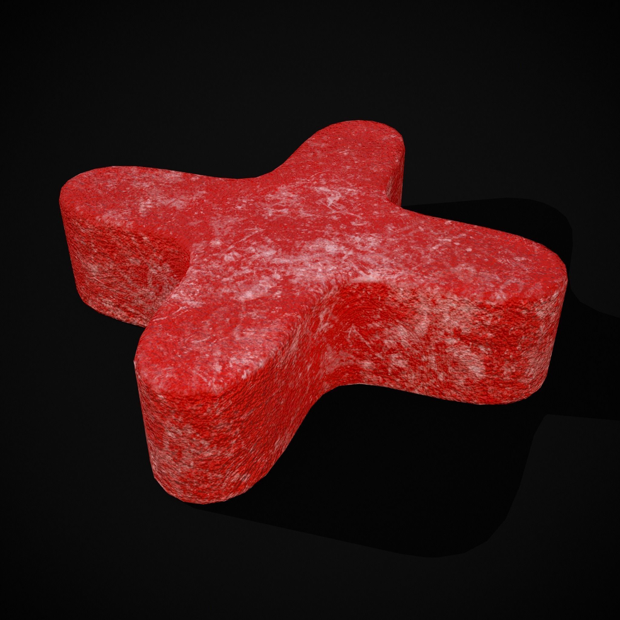 Valentines XOXO Red Jelly Candies Low-poly 3D model_11