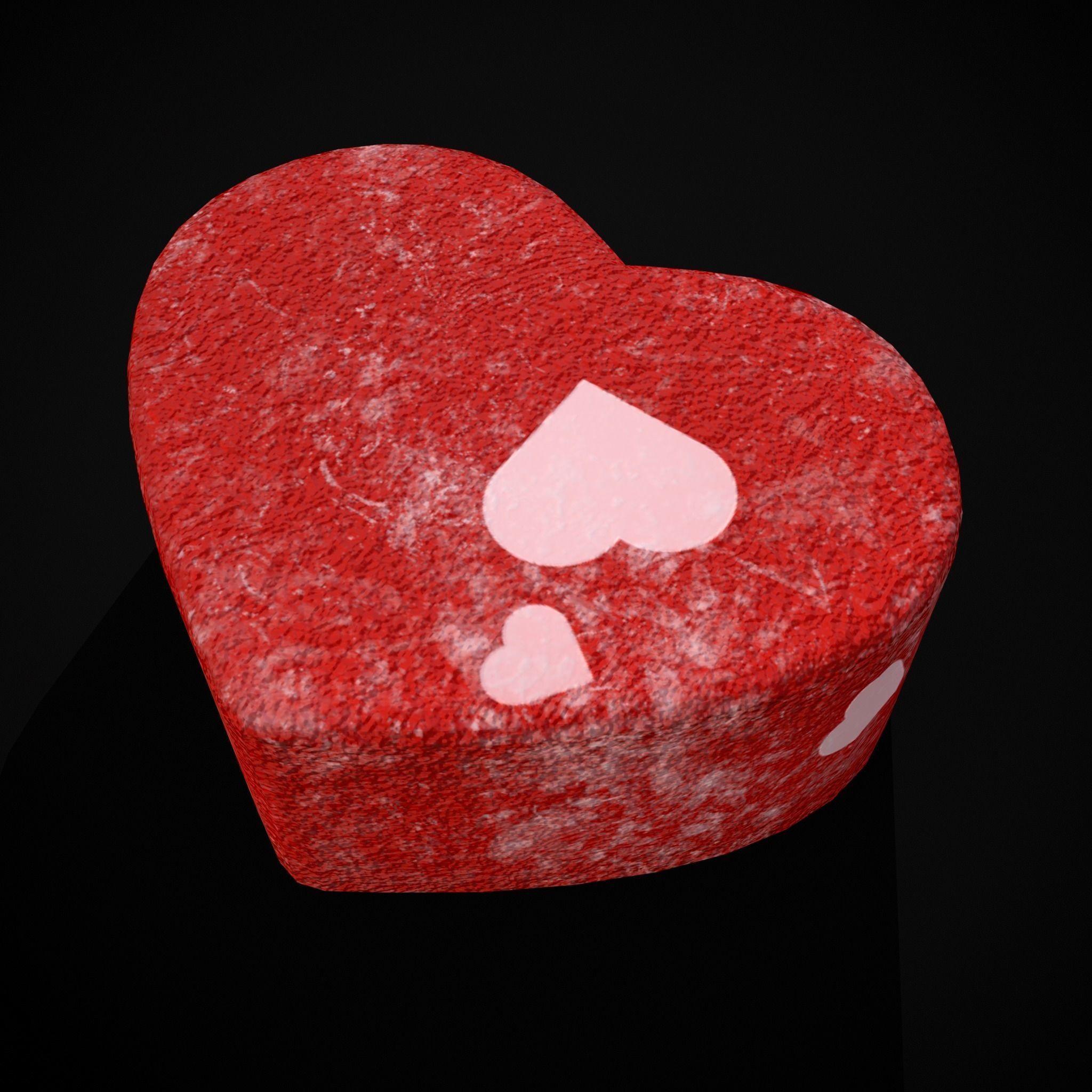 Valentines XOXO Red Jelly Candies Low-poly 3D model_21