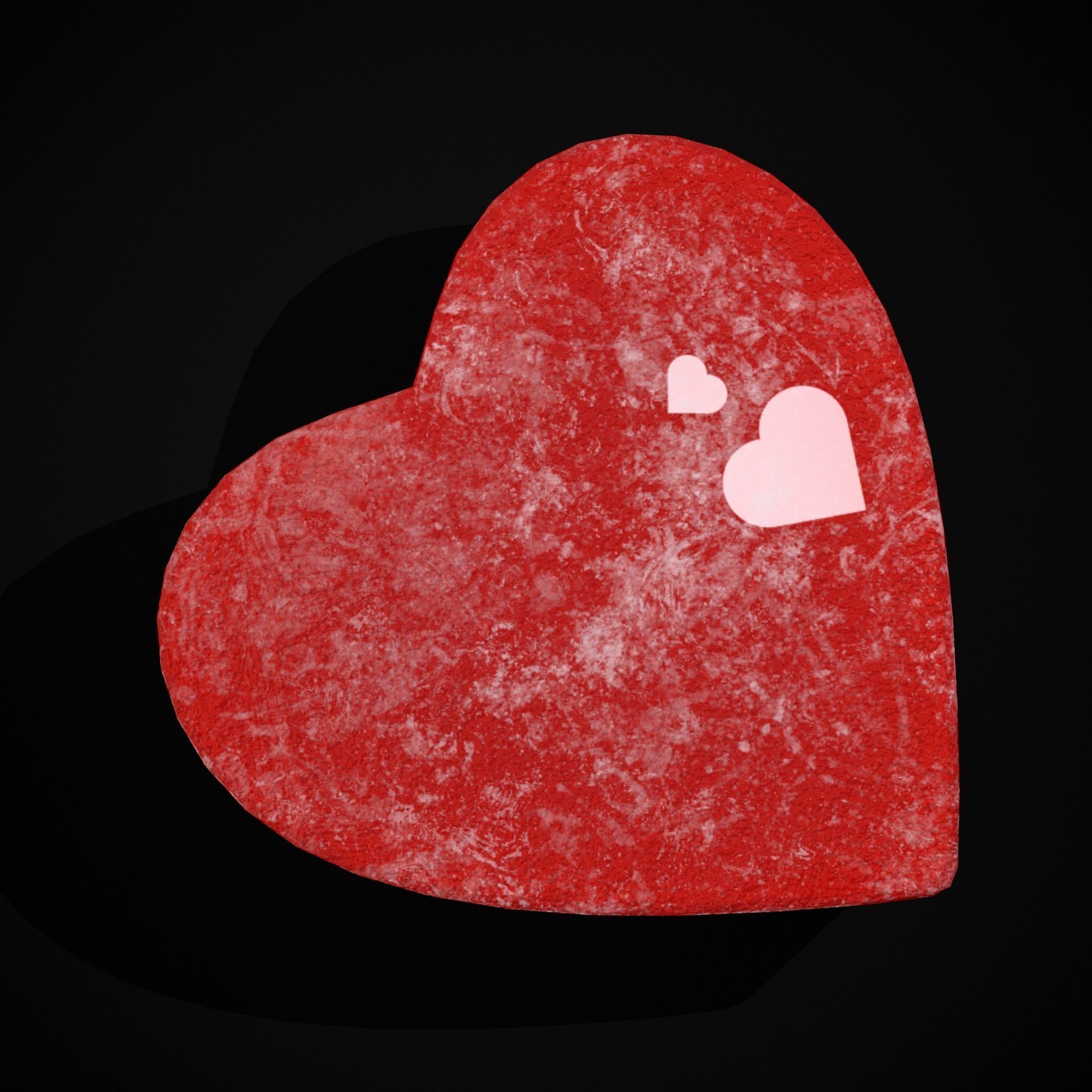 Valentines XOXO Red Jelly Candies Low-poly 3D model_31