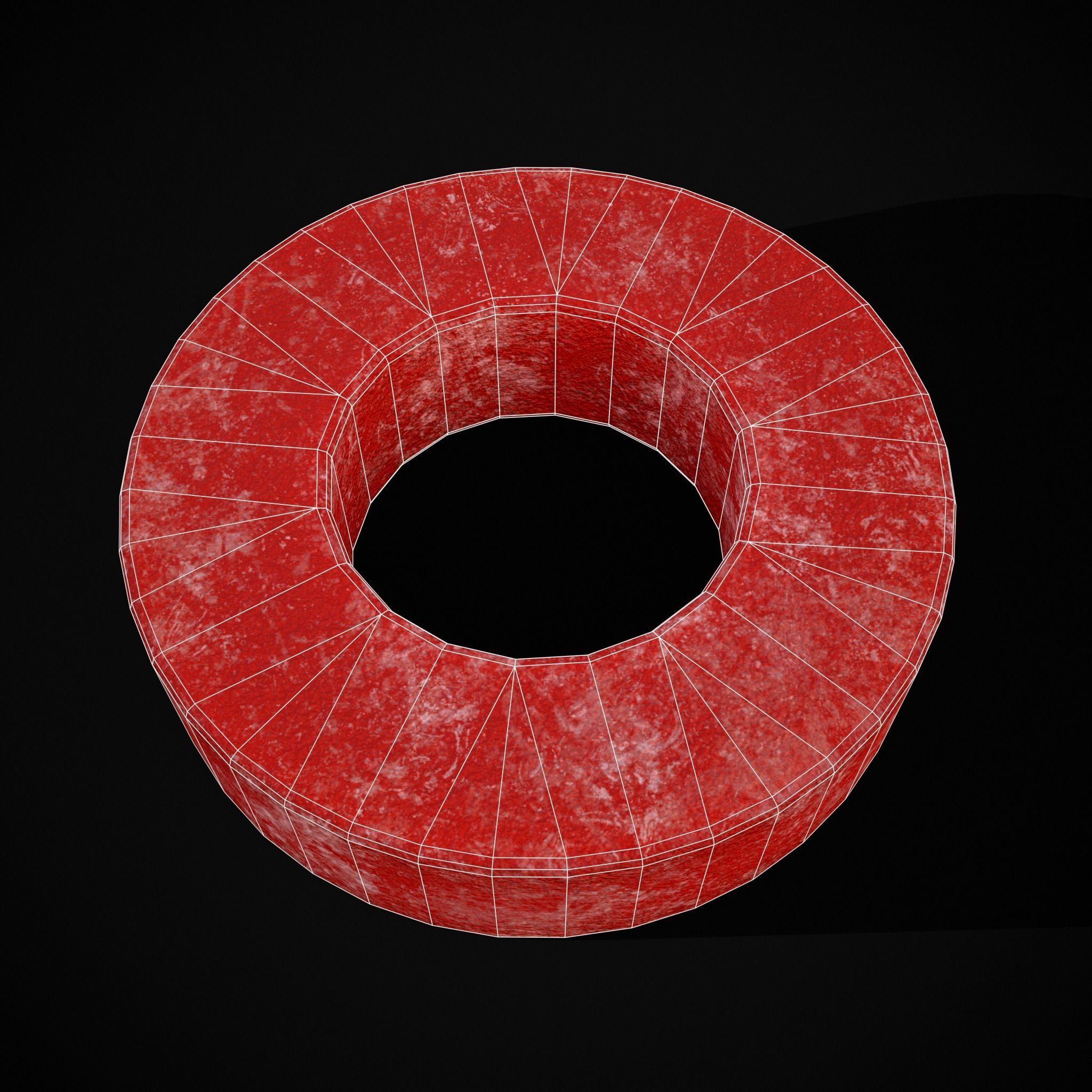 Valentines XOXO Red Jelly Candies Low-poly 3D model_18