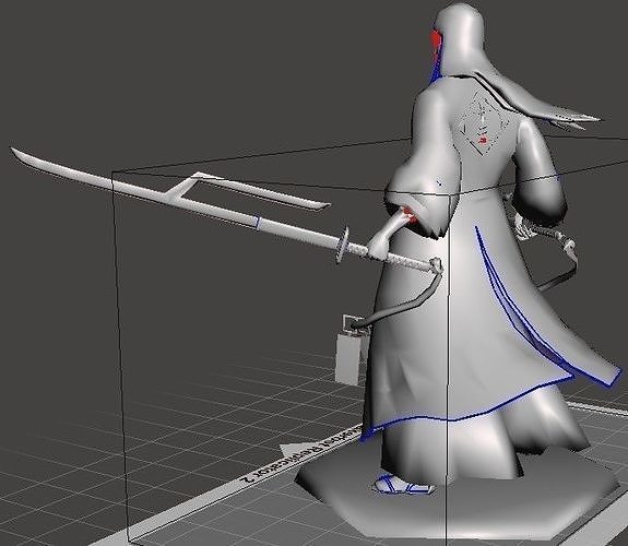 Ukitake swordsman 3D print model