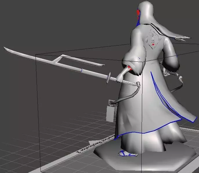 Ukitake swordsman 3D print model_0