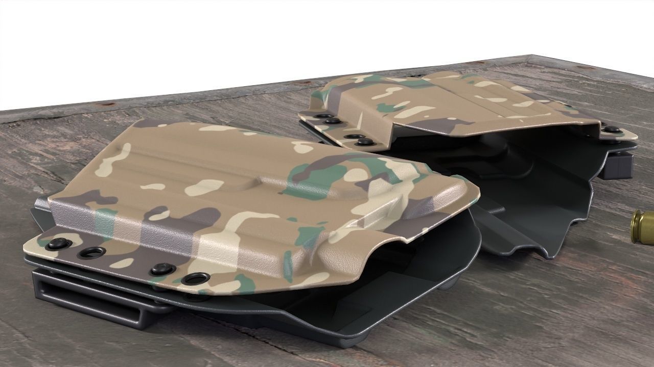 Kydex Glock 17 Low-poly 3D model_3