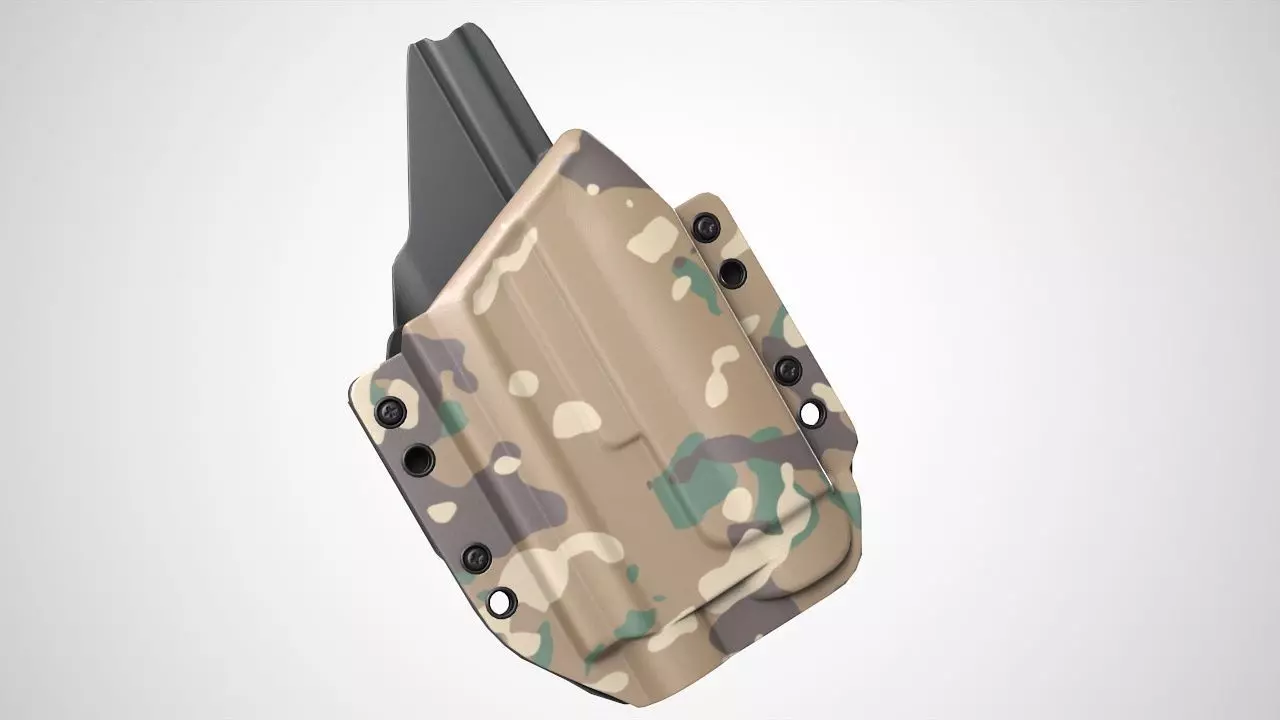 Kydex Glock 17 Low-poly 3D model_0