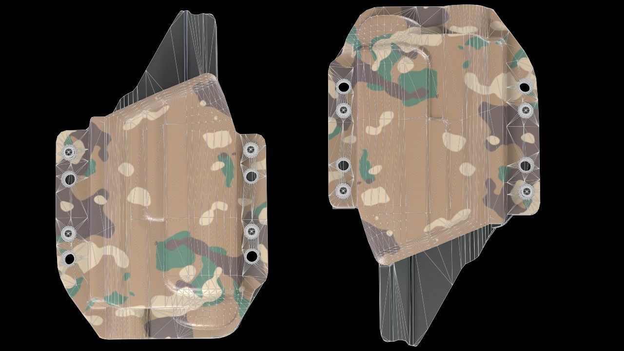 Kydex Glock 17 Low-poly 3D model_4