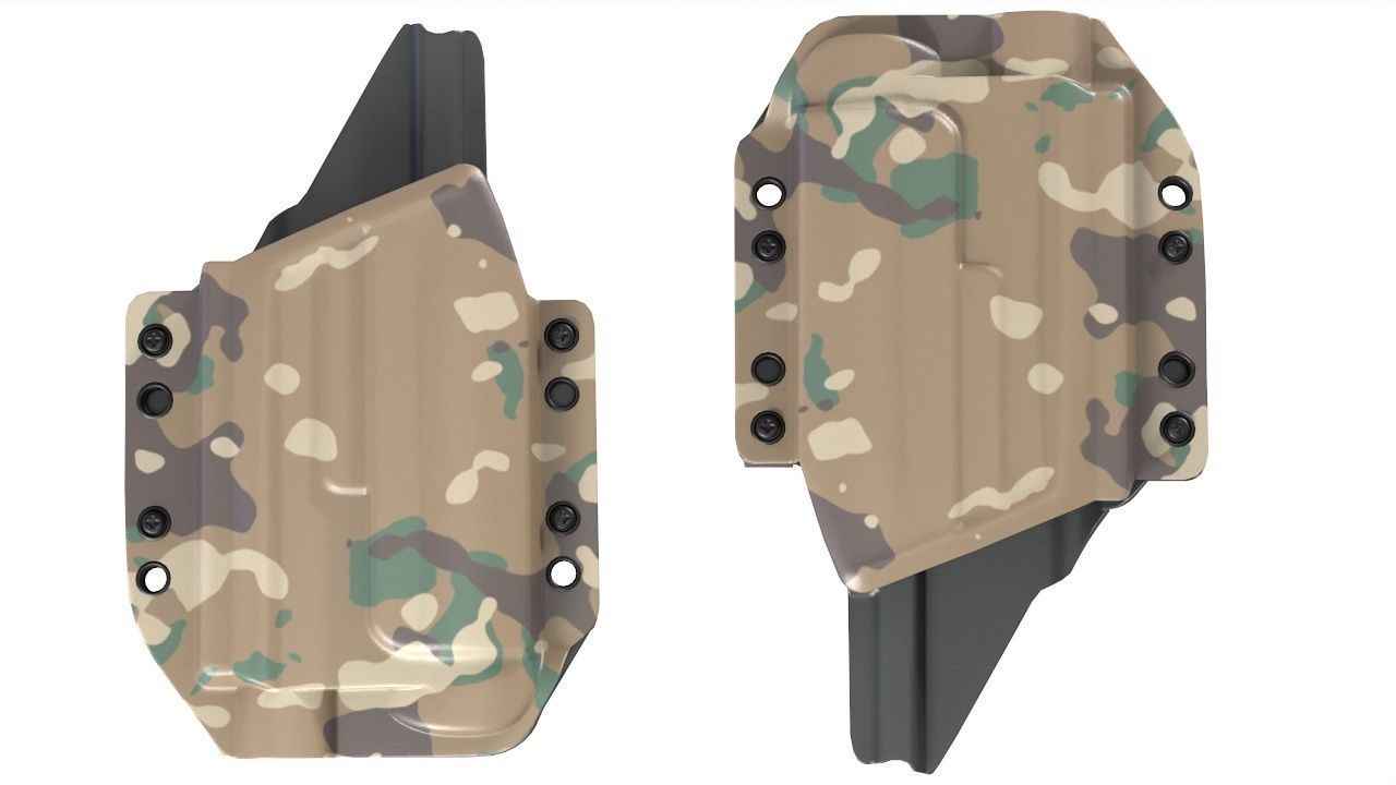 Kydex Glock 17 Low-poly 3D model_2