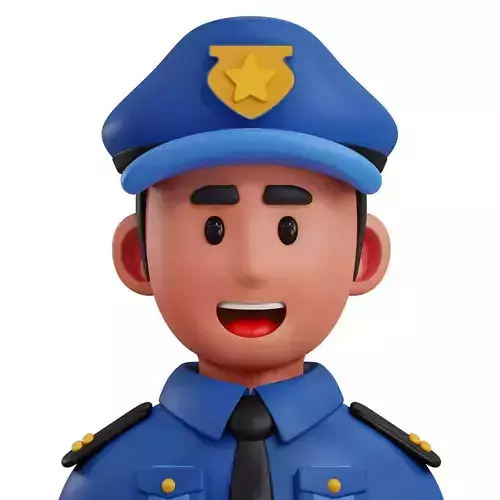 3d avatar profession as Policeman