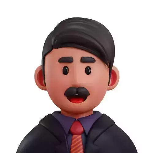 3d avatar Businessman profession Low-poly 3D model