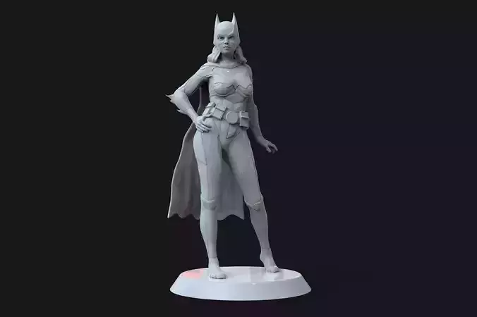 BATICHICA statue of batgirl 3D print model