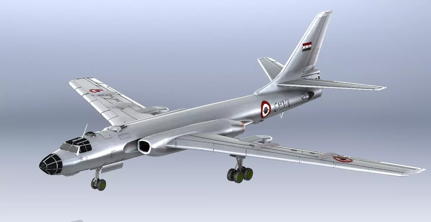Tupolev Tu-16   Badger  3D model_0