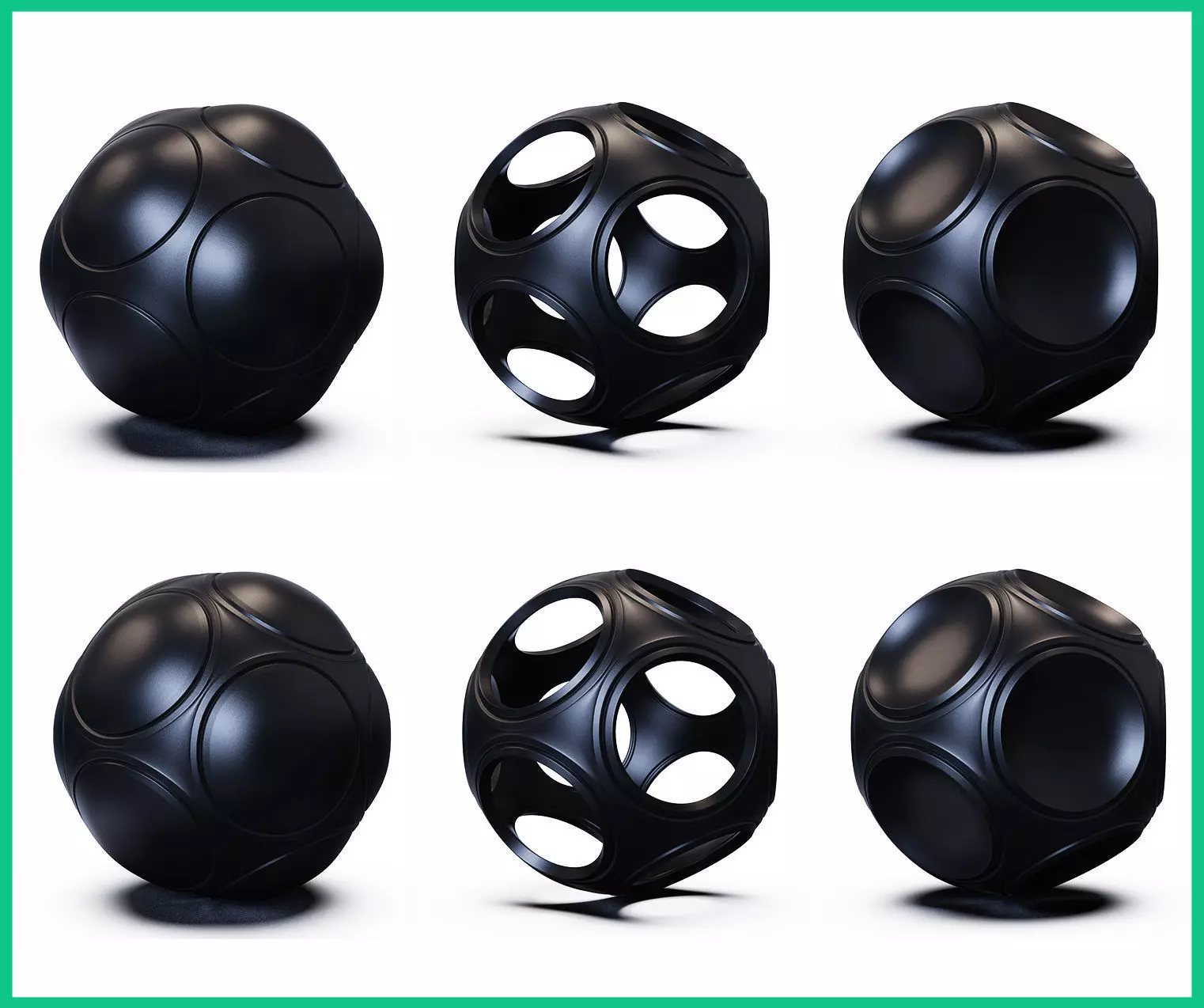 spheres 3D Model Collection sphere with holes 3D print model_0