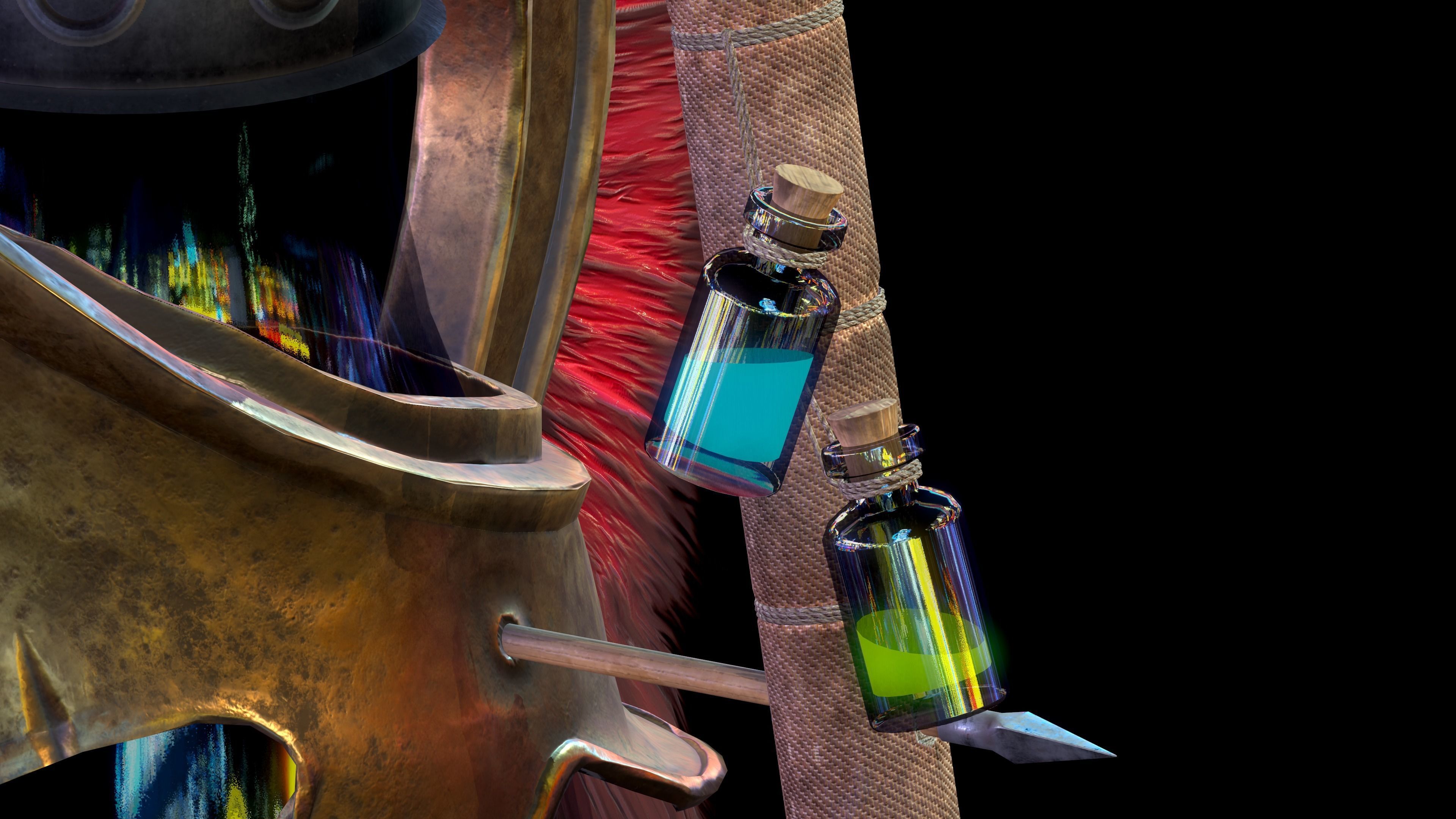 lanthern 300 Game Asset Low-poly 3D model_7