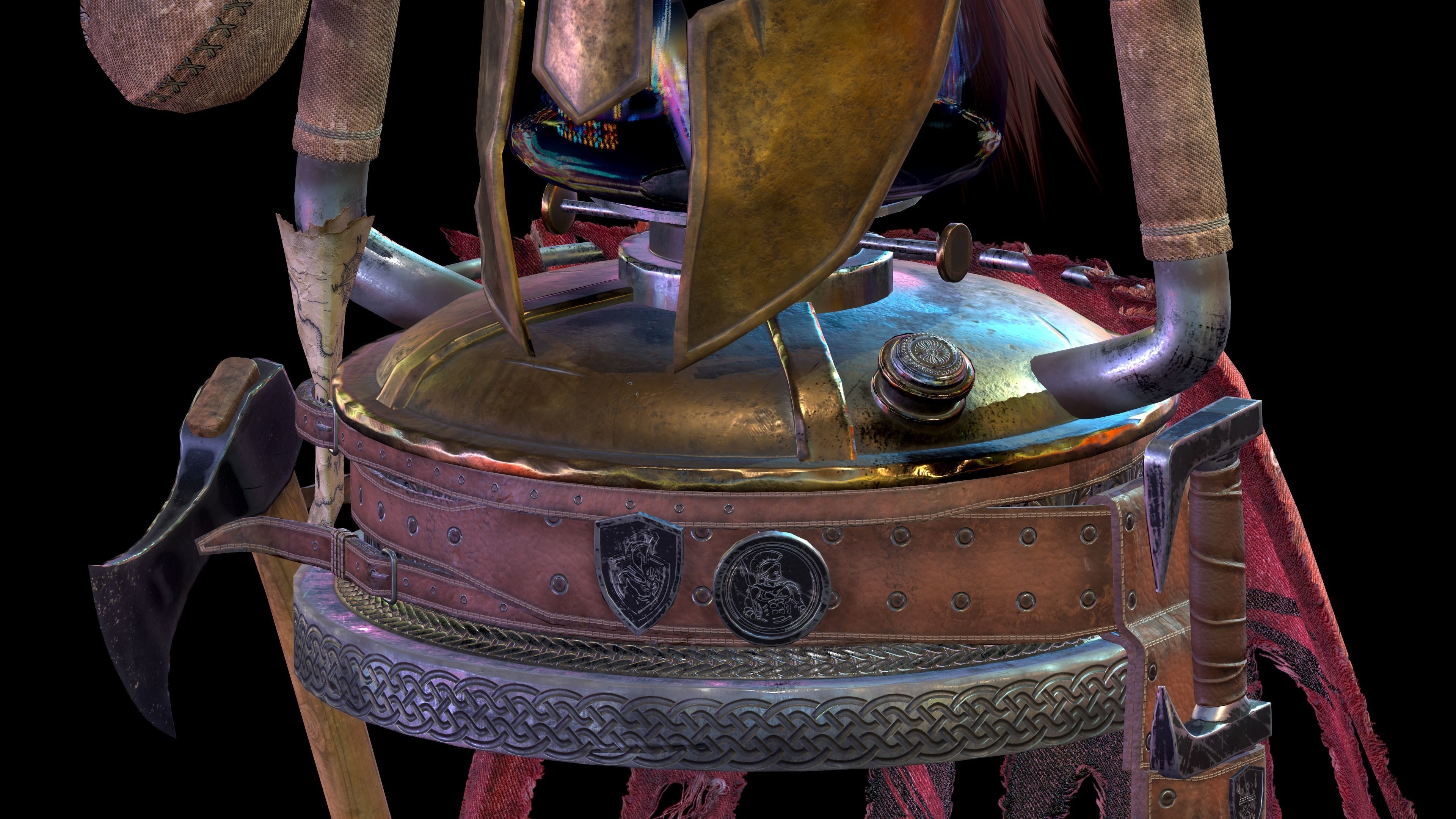 lanthern 300 Game Asset Low-poly 3D model_8